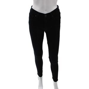 James Jeans, Women Skinny Jeggings Black Button Low Rise Size 26